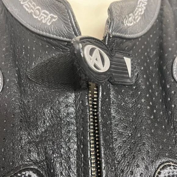 AGVSPORT BREEZE Real Leather Perforated Cycle 🏍️ Jacket w/ ARMOR💪 🛡️-Size 48 - Picture 8 of 12